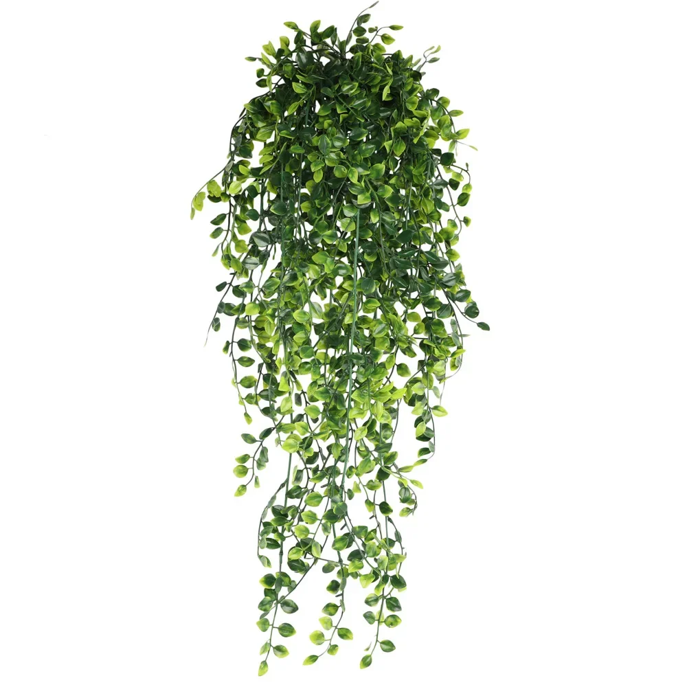 90cm Persian Fern Leaves Vines Home Room Decor Hanging Artificial Plant Plastic Leaf Grass Wedding Party Wall Balcony Decoration