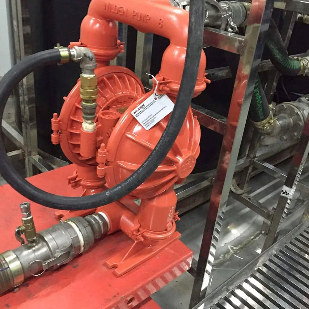 Bomba pneumática de diafragma duplo TLF WILDEN T2/AAA/BNS/BN/N/0014 TURBO-FLO PUMP