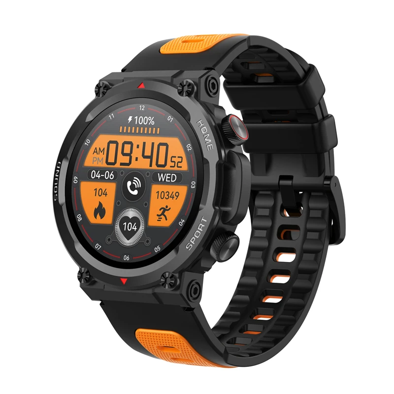 

Смарт-часы для мужчин, спортивный фитнес-трекер, монитор сердечного ритма, Bluetooth, голосовой помощник, IP67, водонепроницаемые, женские умные часы