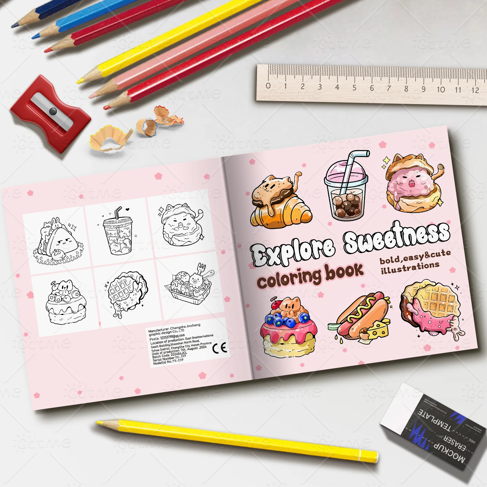 Explore Sweetness Coloring Book for Adults Bold Easy & Cute Illustrations Drawing Perfect Gift for Christmas Party and Birthday