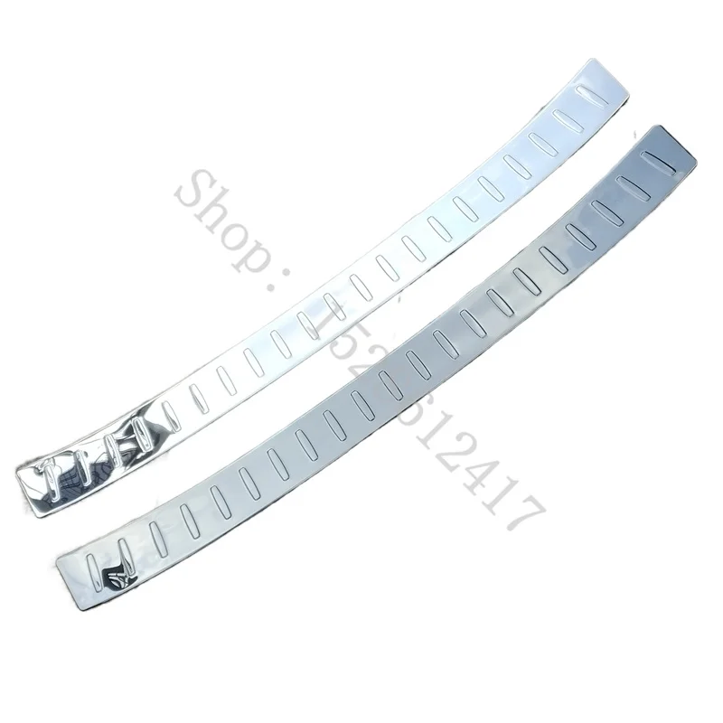 For VW/Volkswagen T-ROC TROC 2018~2024 Stainless Steel Car Door Rear Bumper Protector Sill Trunk Tread Plate Trim Car styling view 2