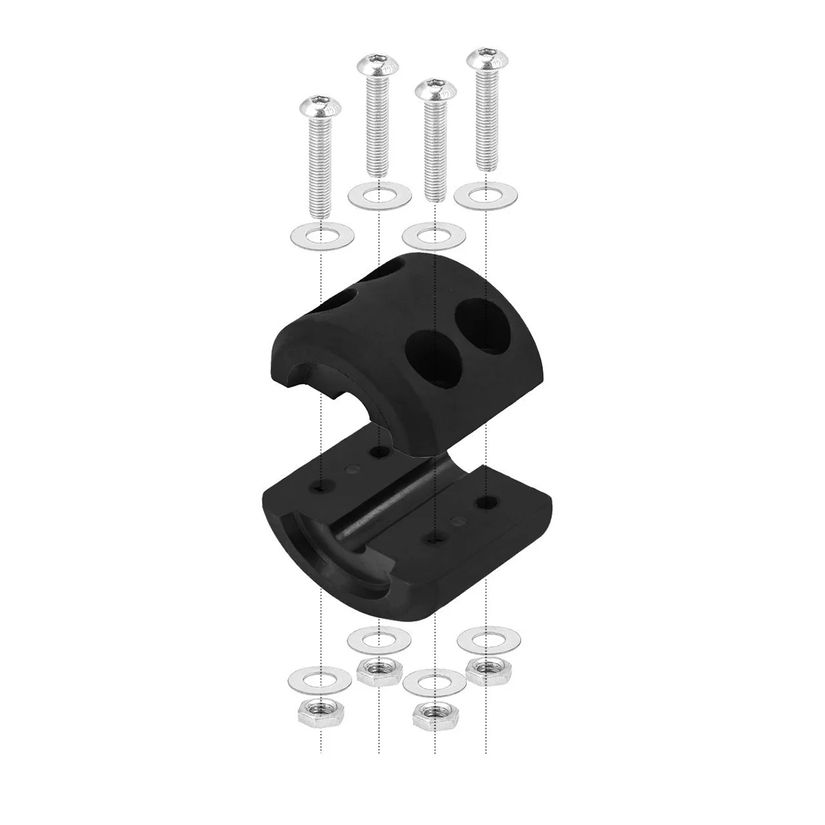 Winch Cable Hook Stopper Rubber Winch Line Saver Set with Allen Wrench for ATV UTV Winches (Black) winch hook