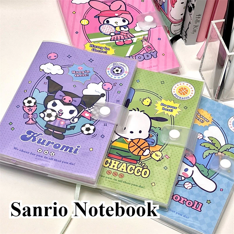 Kawaii Sanrio B6 Snap Notebook Cinnamoroll My Melody Pochacco Stationery Supplies Cute Daily Planner Notebook School Supplies