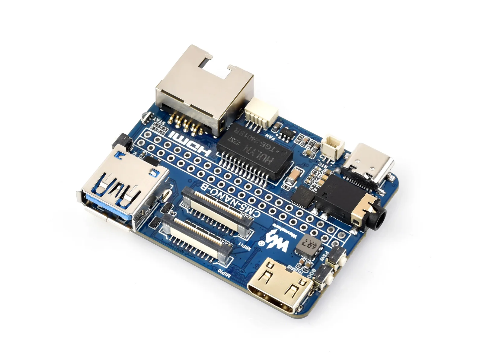 CM5-NANO-B mini expansion board for Raspberry Pi Compute Module 5,supports 4K HDMI, USB 3.2, Gigabit Ethernet port, Dual MIPI