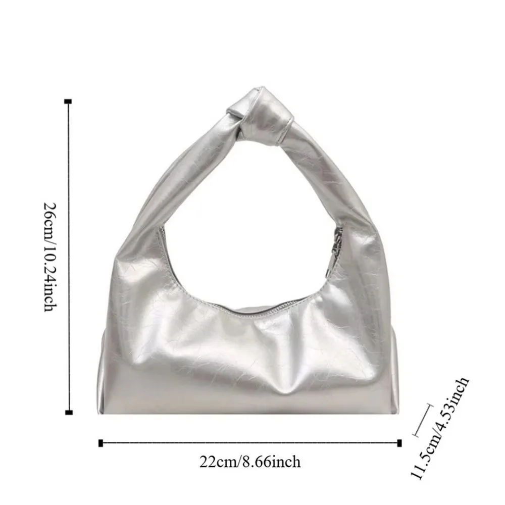 Trendige Vintage-Clutch-Taschen, Schultertaschen aus PU-Leder in Unifarben, luxuriöse Tragetaschen für Damen – Detail 1