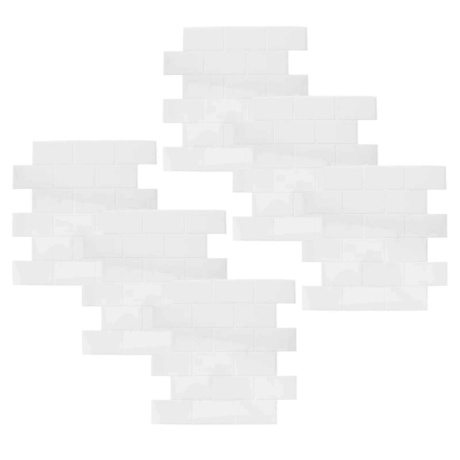 

6pcs Kitchen Tiles Stickers Oil Proof Faux Stone Peel Stick Backsplash For Countertop Stove Wall Diy Waterproof Pvc Panels Home