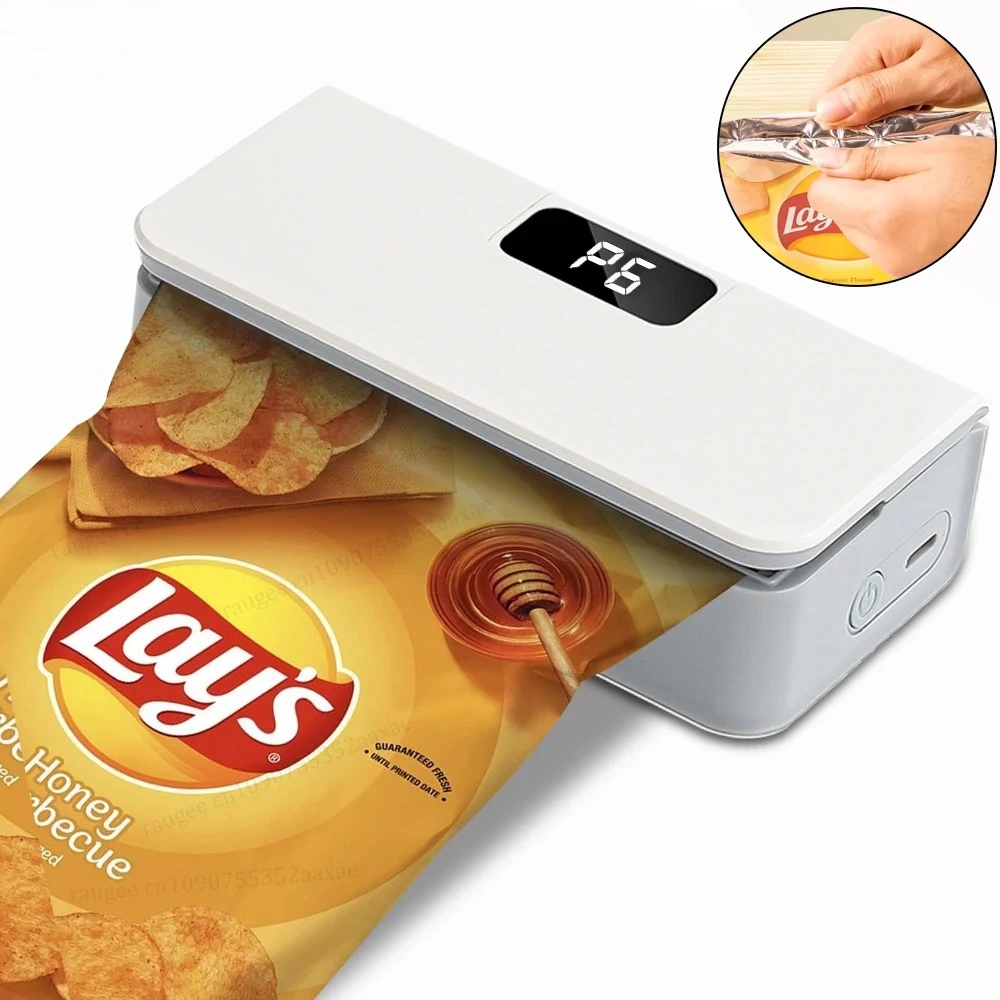 Sealing Machine Heat Bag Sealer Food Packaging Sealing Machine Portable Bags Sealer Plastic Bags Sealer Mini Handheld Heat Bag