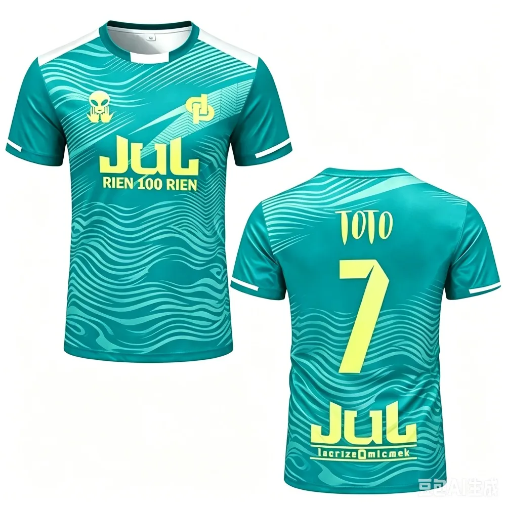 90 minute series summer 3D printed men's football jersey T-shirt, quick drying and breathable, suitable for daily wear