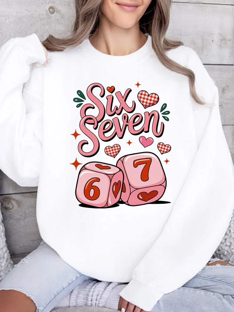 

Six Seven Women's Crew Neck Sweatshirt Casual Long Sleeve Pullover Loose Fit Daily Wear