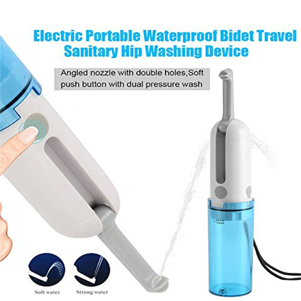 Handheld Portable Electric Bidet 230ml With USB Charging Travel Holiday Baby Bidet Irrigator Sprayer Personal Cleaner Hygiene