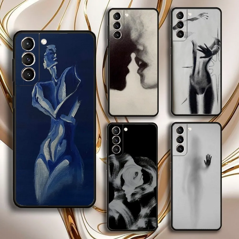 

Abstract niche personality Phone Case For Samsung GalaxyA13,21s,22,31,32,52,53,71,72,73,Soft Black Shell