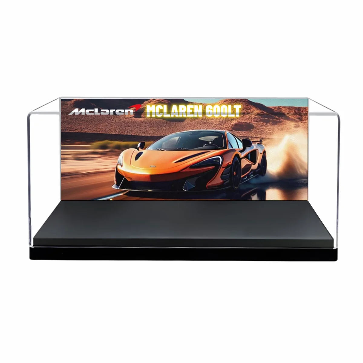 1 Pc Clear Model Car Acrylic Display Case 5.7 x 2.6 x 2.8 Inches Fit for 1/64 1/43 1/36 1/32 Scale Storage Box Toy Collectors