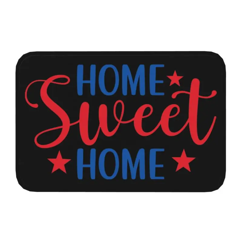 Custom Welcome Home Front Door Mat Anti-Slip Indoor Quick Dry Doormat Kitchen Balcony Entrance Rug Carpet