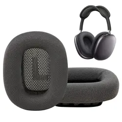 Ear Cushions for Apple AirPods Max Headphones, Mesh Fabric Replacement Ear Pads Cover with Memory Foam and Magnet