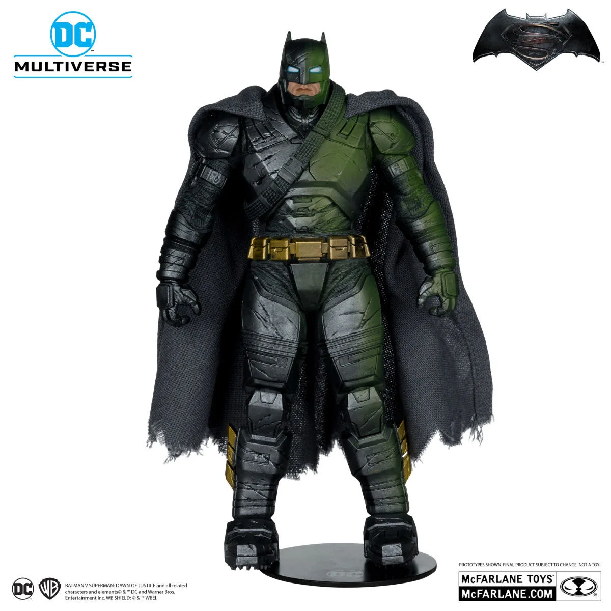 McFarlane Toys Batman V Superman: Dawn of Justice Batman Armored Suit Platinum Edition Action Figure Collection Gift Original