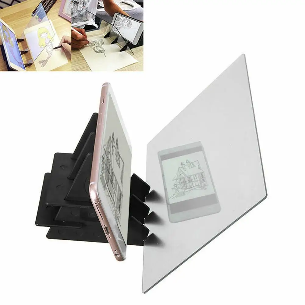 Optical Clear Drawing Board, Portable Optical Tracing Board Image Draw Board Tracing Drawing Projector Drawing Copying Board