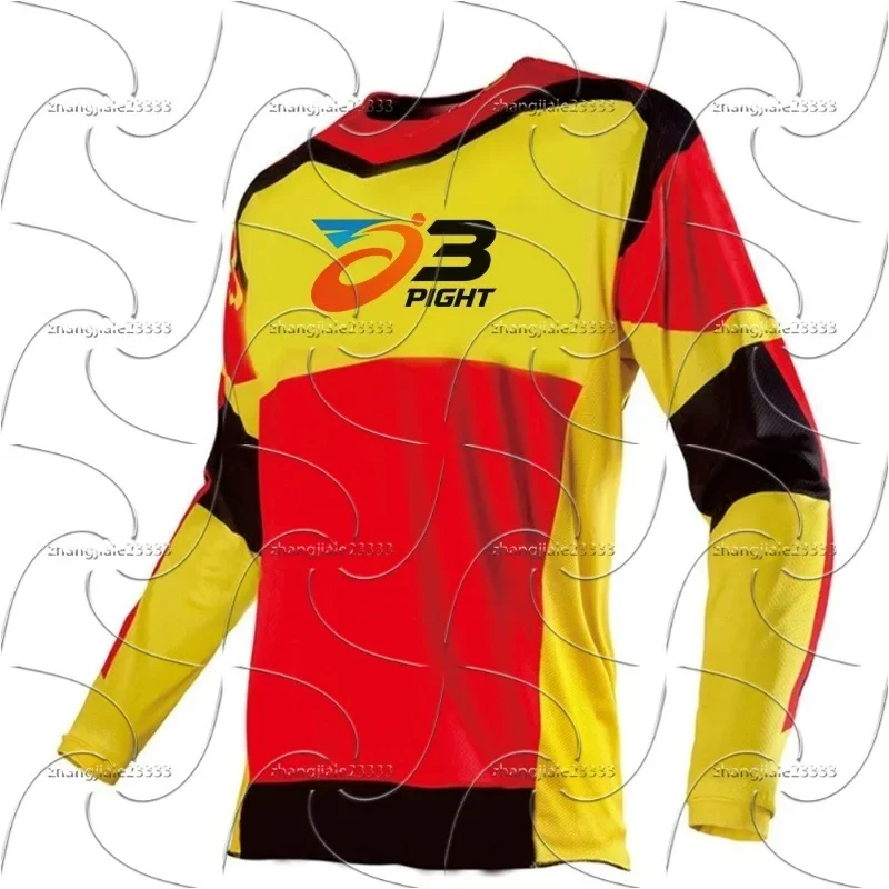 تي شيرت رجالي لعام 2026 للدراجات النارية على الطرق الوعرة يسمح بالتهوية وسريع الجفاف، قميص رياضي بأكمام طويلة على الطرق الوعرة