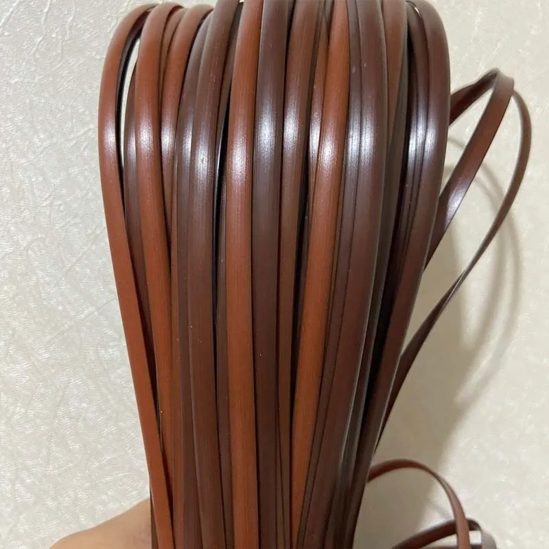 250g 4.5-5mm szerokość plastikowe tkania Rattan syntetyczny PE płaskie trzciny liny materiał dla DIY naprawy krzesło torba kosz dekoracja mebli