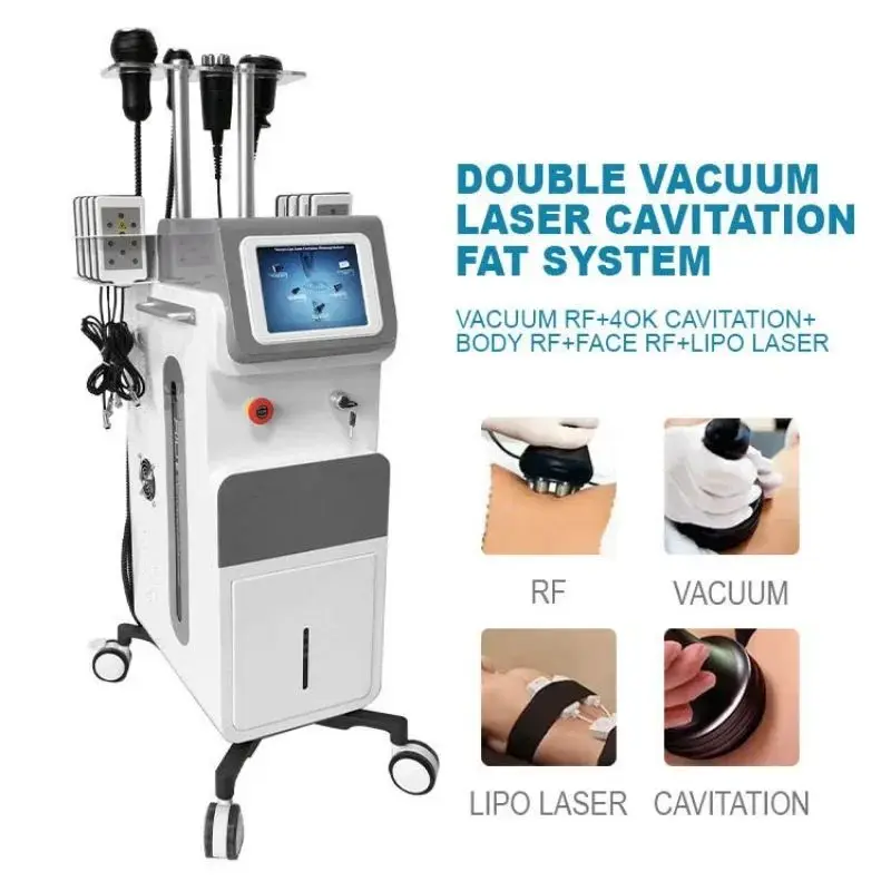 

Double Cavitation Rf Slimming Machine Cellulite Reduction Body Shaping Weight Loss Equipment