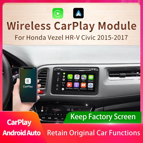 Car Wireless CarPlay Module Android Auto Adapter For Honda Vezel HR-V…