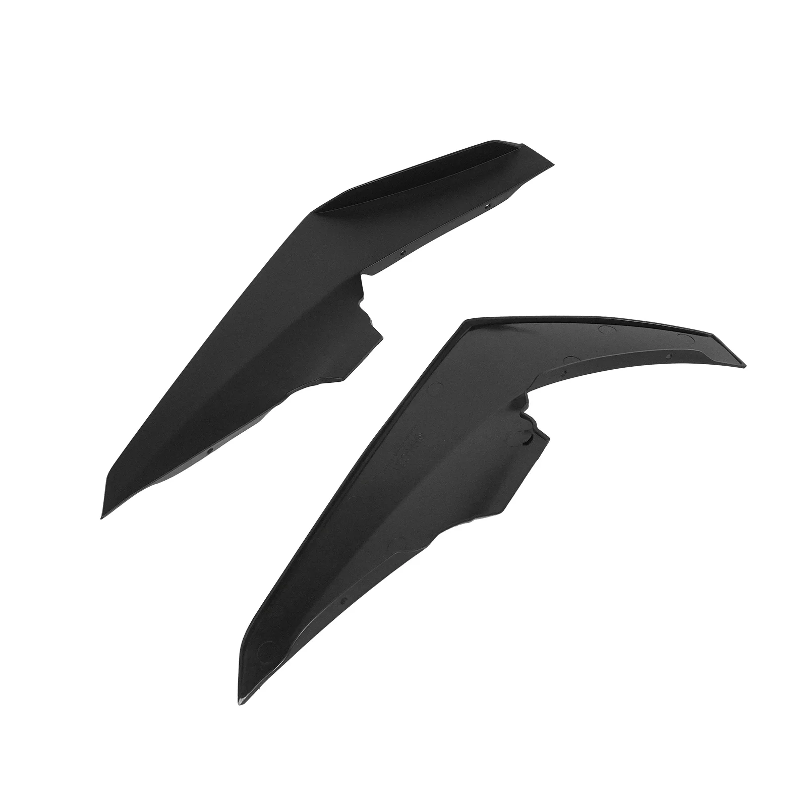 ل 2016-2018 شيفروليه كامارو SS الجانب الأمامي Canards الغوص الطائرة المفسد طقم الجسم اكسسوارات السيارات اليسار اليمين زوج ABS البلاستيك