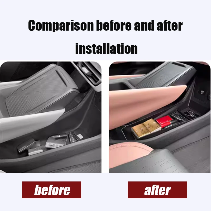 For BYD Seagull Dolphin Mini 2023 2024 Storage box under central control Layered storage box Storage box under armrest box