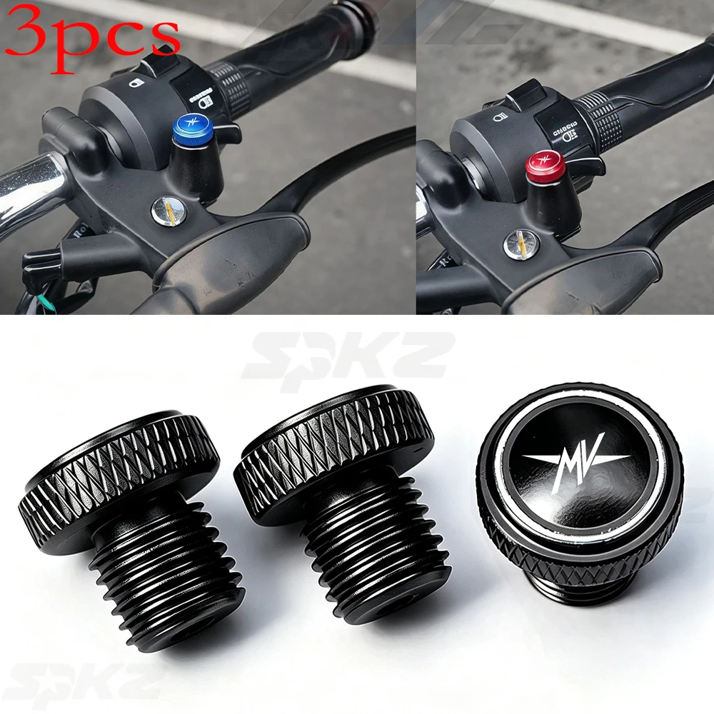 2026 For MV Agusta F3 675 800 Brutale 800 1000 Turismo Veloce RC M10*1.25 Motorcycle Mirror Hole Plugs Screws Bolts Cover Caps