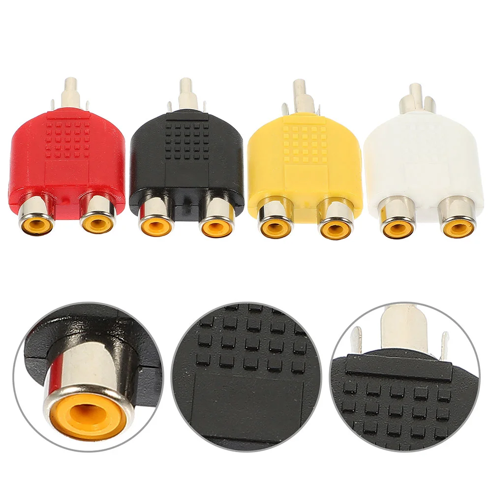 

Audio Converter Adapter for Subwoofer Speaker Y Splitter Rca 1 Male 2 Female Connectors Stereo