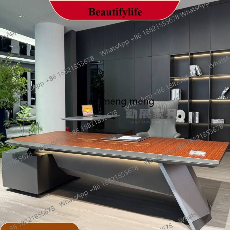 E153 High-end boss table New modern simple president table Chairperson general manager office table