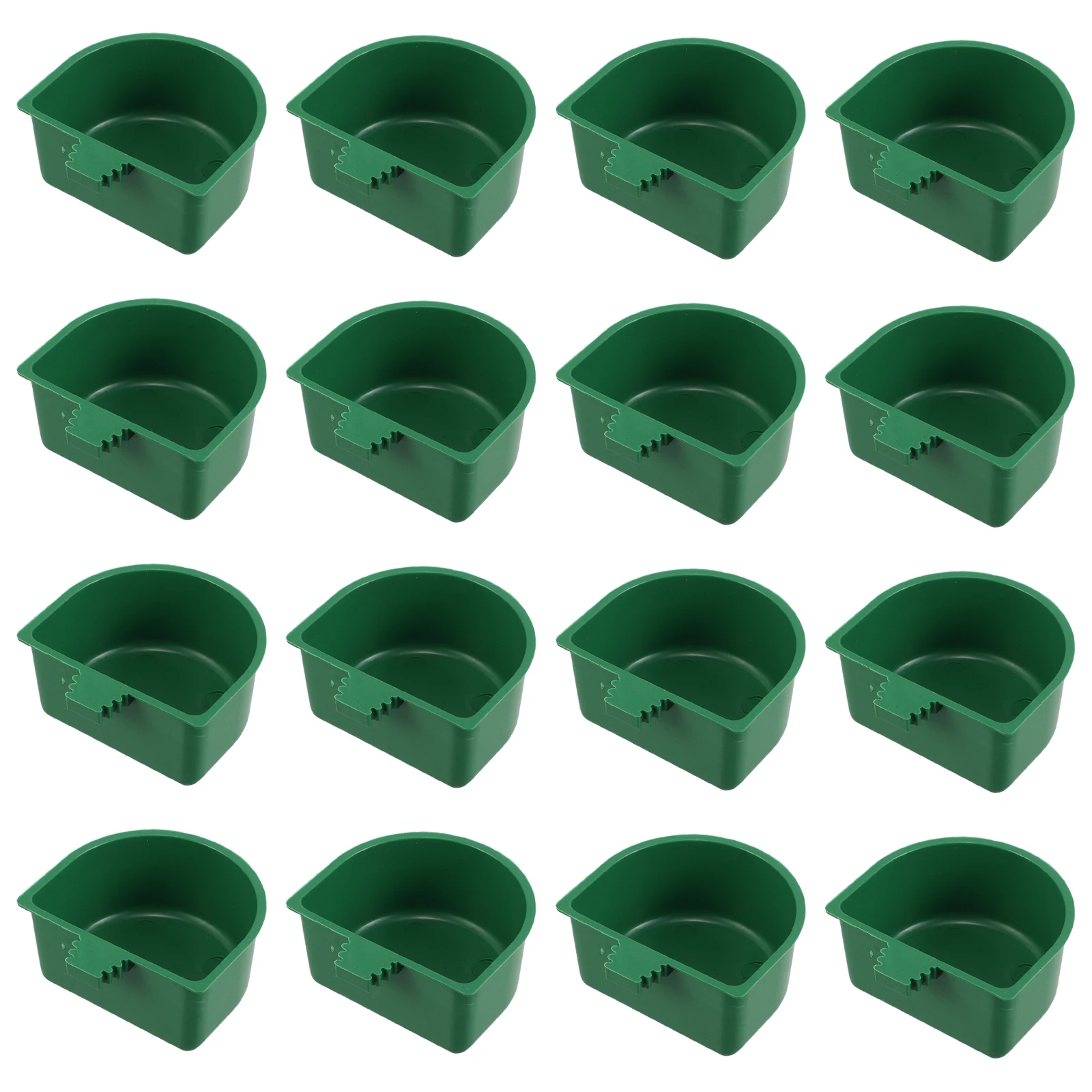 

30 Pcs Bird Food Box Parrot Drinking Water Feeder Plastic Cage Hanging Coop Cup