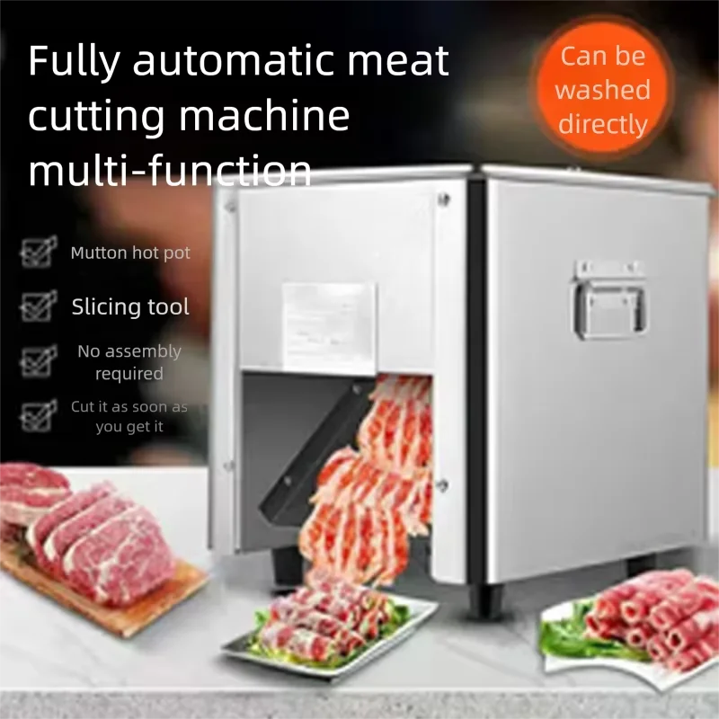 Full Automatic Stainless Steel Section Shred Dice Cutter Slicer for Meat and Vegetables in Meat Product Making