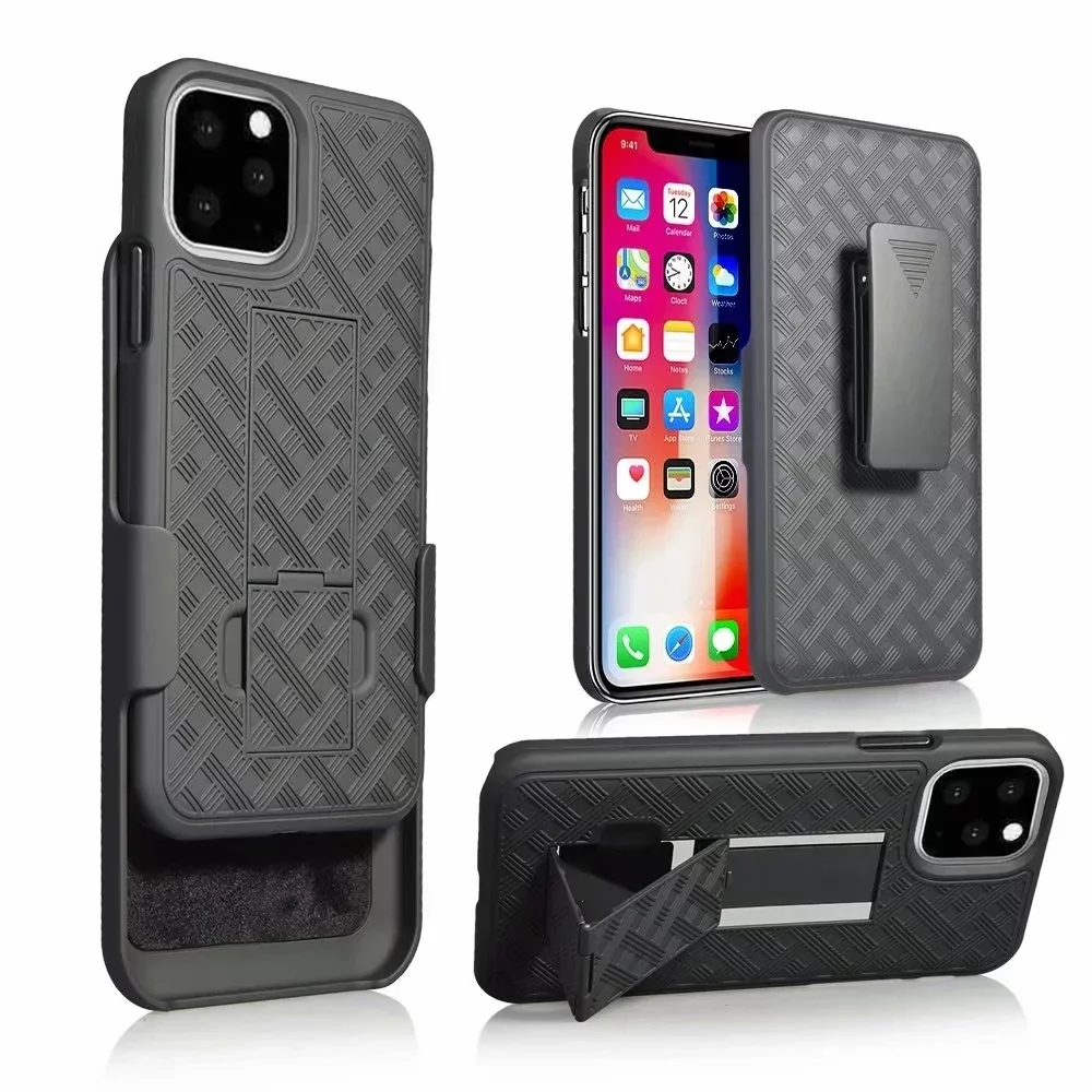 Kickstand Case Swivel Waist Belt Clip Case Sport Phone Holder Back Cover for IPhone 16 Pro Max X XR 7 8 13 12 Mini 11 14 15 Plus