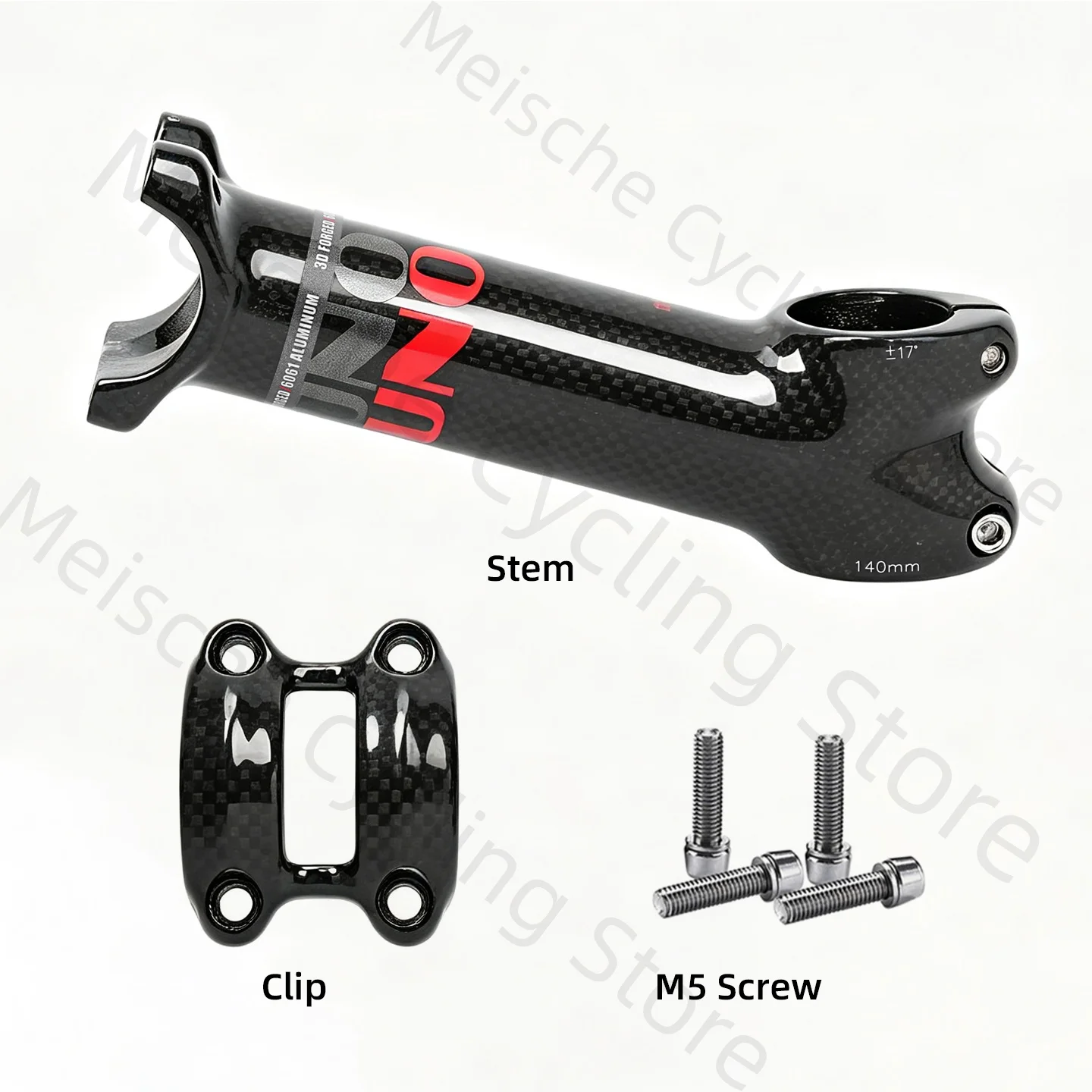 New UNO Kalloy Mtb Handlebar Stem 140/150mm Long Stem Extension Takeaway 31.8mm Bike Table 7/17 Degree Road Bike Stem Parts Rise