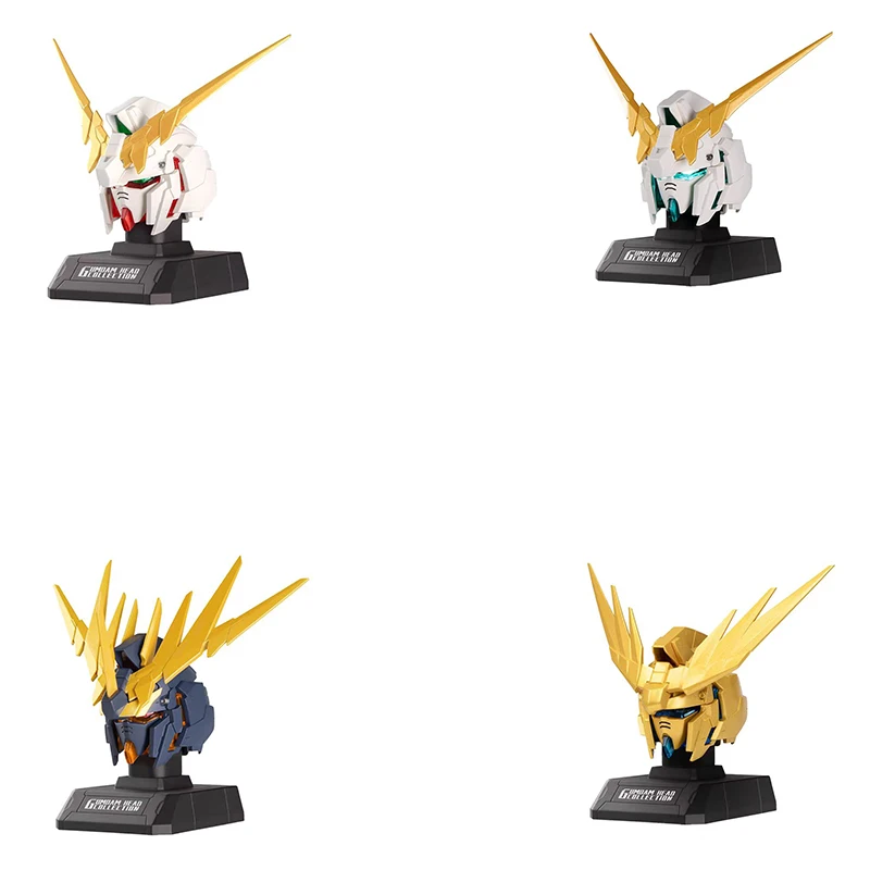 BANDAI Scatola cieca autentica Gundam Head Sculpt Serie 01 Decorazione da tavolo UNICORN RE:0096 Collezione di giocattoli regalo per bambini Casuale Uno