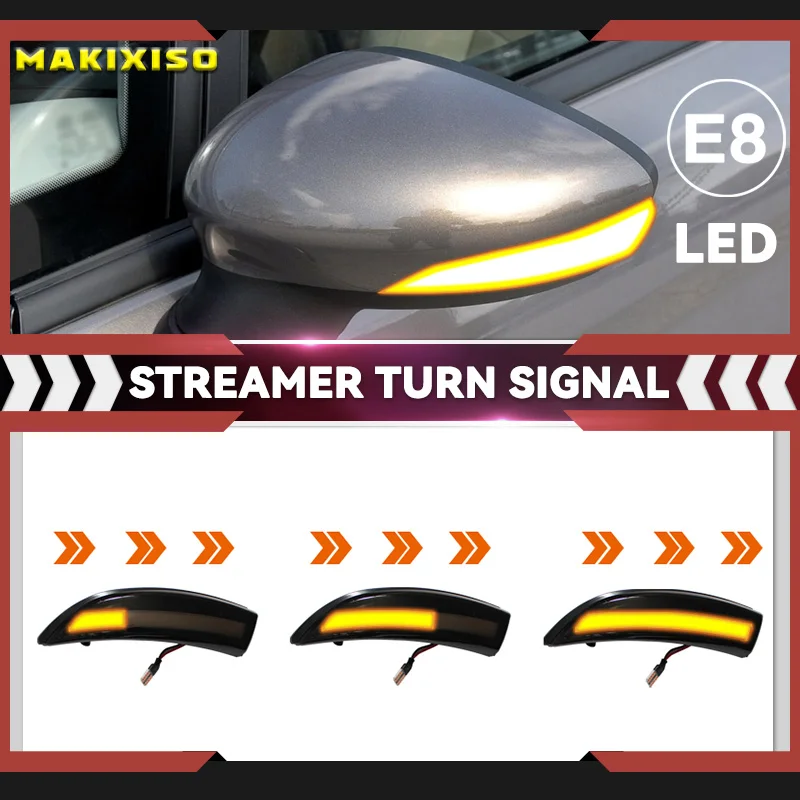 

Для Ford Fiesta Mk7 2008-2017 для Ford B-Max 2012-2017 динамический указатель поворота светодиодный боковое зеркало заднего вида последовательный индикатор