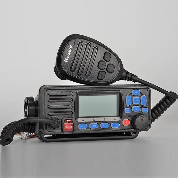 Radio marina fija VHF IPX7 Walkie Talkie impermeable RS-509MG Función GPS DSC incorporada con canales meteorológicos