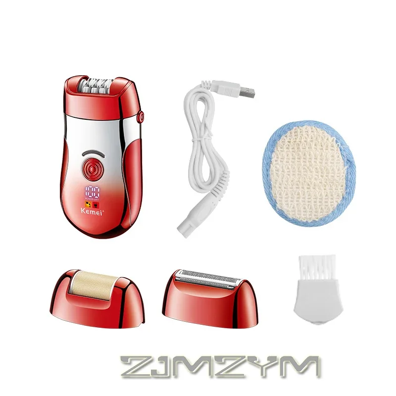 جهاز إزالة الشعر الصغير 3 في 1 ABS IPX5 مقاوم للماء وقابل لإعادة الشحن، ماكينة إزالة الشعر الكهربائية للنساء