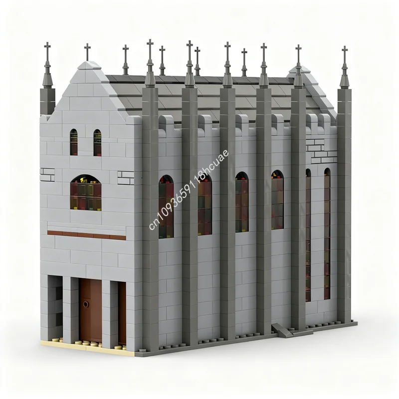 

Конструктор MOC «Замок Великого Зала» (1053 детали), модель Львиных рыцарей, развивающая игрушка, подарок на Рождество и День рождения для детей