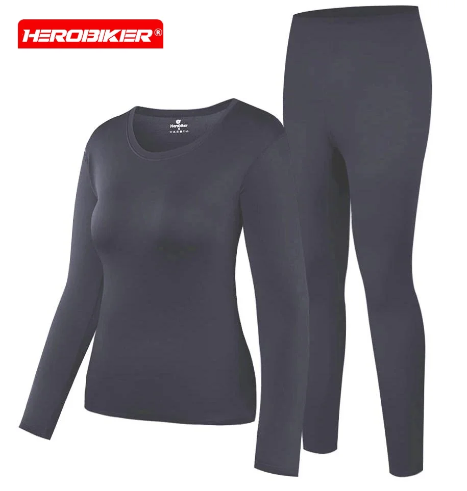 Women's Thermal Underwear Sets Long Johns with Polyester-Lined Winter Warmth for Skiing & Cold Weathe