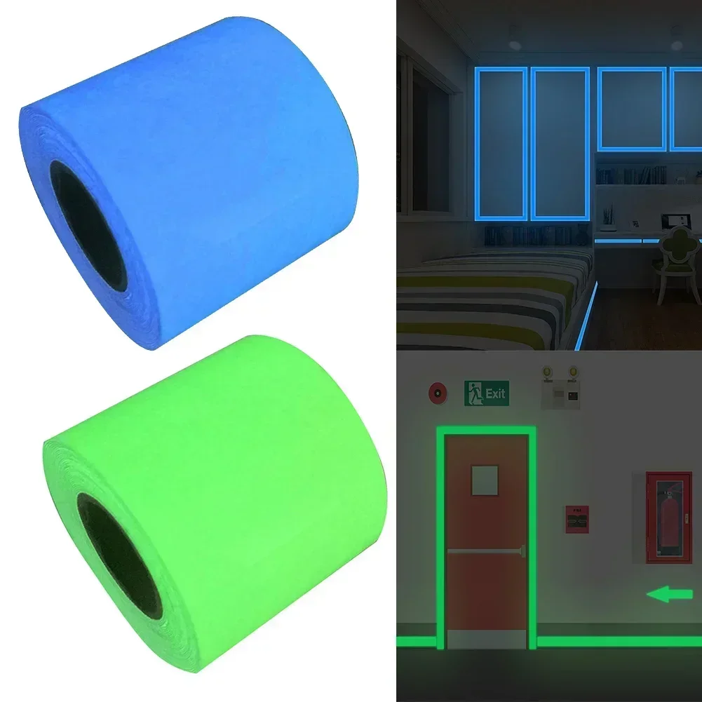 Luminous Tape Fluorescent Glow In Dark Wall Decorative Self Adhesive Sticker Car Sticker Reflector Protective Tape Strip