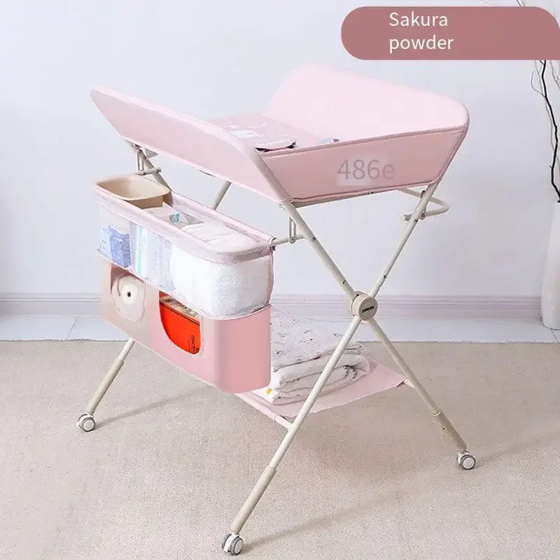 Table de couche-culotte réglable pour bébé, portative et pliable, pour soins infirmiers