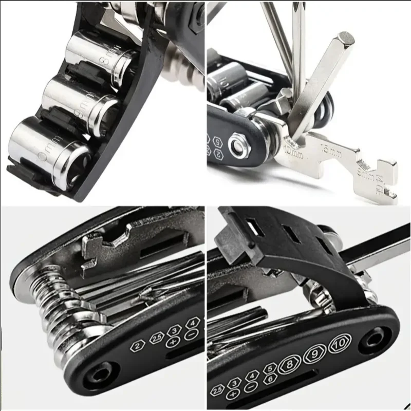 16 in 1 Portable Bicycle Repair Tools Kit Hex Wrench Nut Tire Screwdriver Motorcycle Bicycle Repair Tools