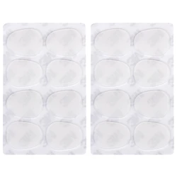 16Pcs Alto/Tenor Saxophone Sax Mouthpiece Patches Pads Cushions 0.8Mm---Translucent