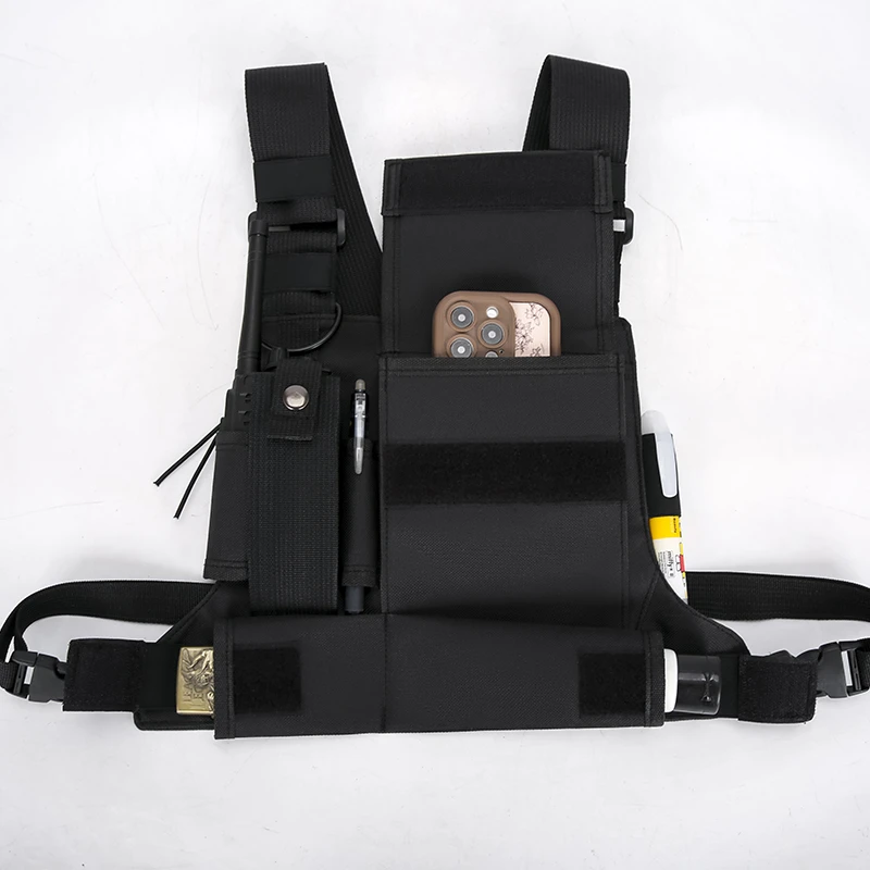 Lightweight Running Vest Backpacks Outdoor Cycling Bag Men Hiking Marathon Chest Rig Bag Storage Pocket Unisex Sports Chest Bags view 5