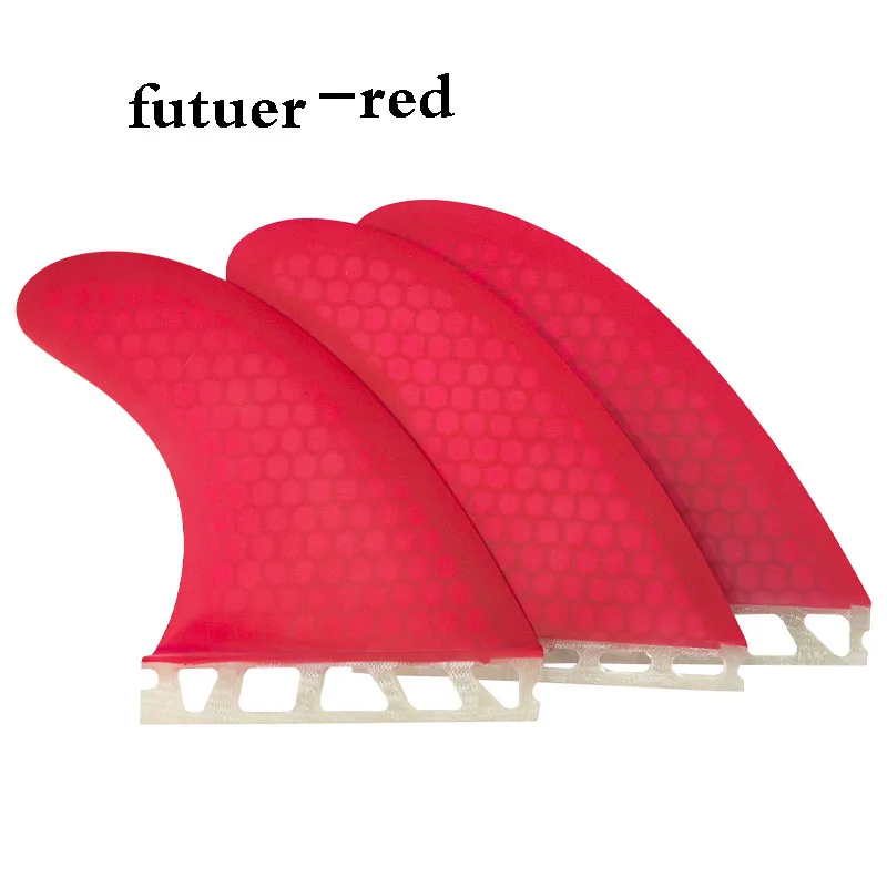 

НОВЫЕ ласты для серфинга FUTUER, красные углеродное волокно с сотовыми ластами, 3 шт./компл., доски для серфинга и серфинга, три комплекта ласт для серфинга