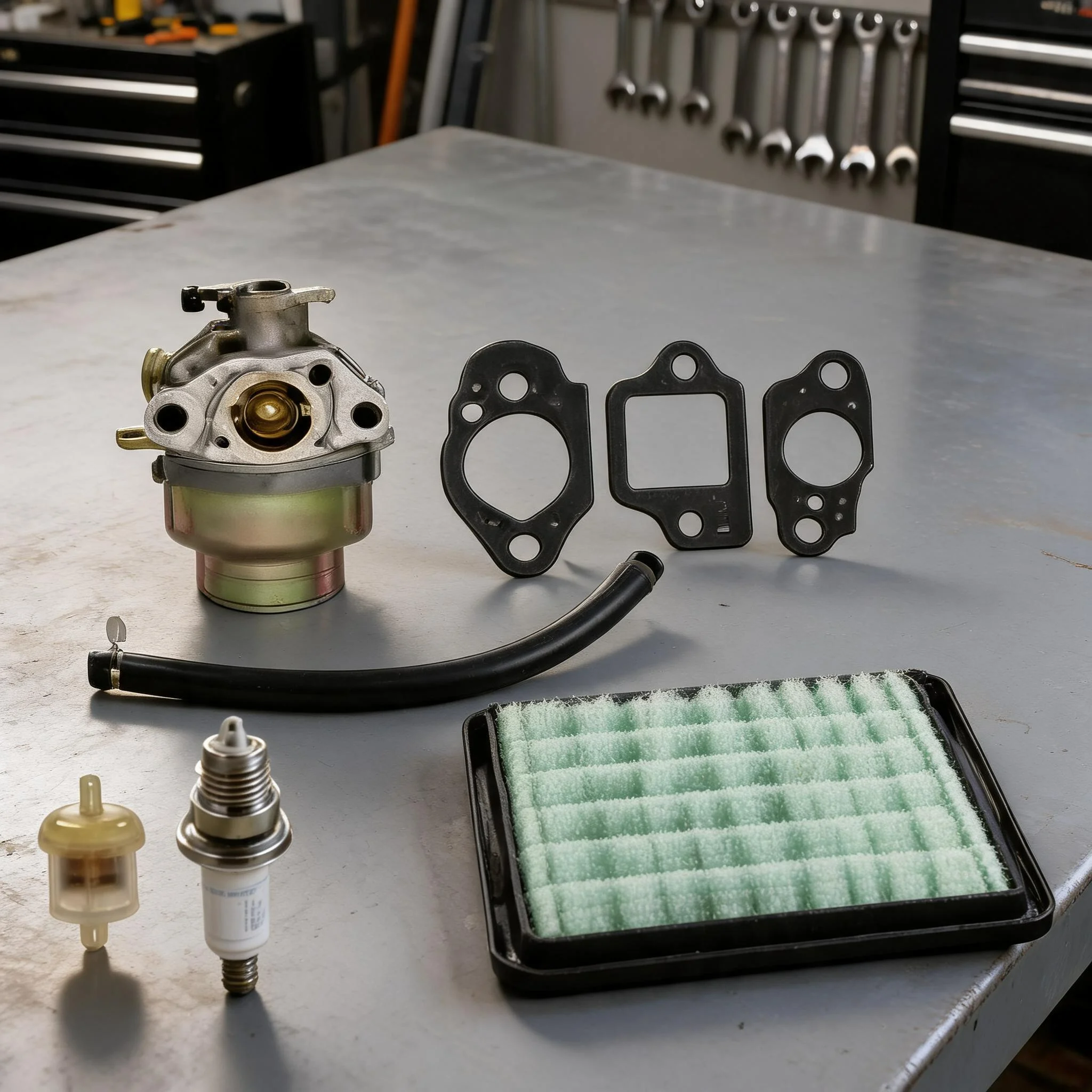 Carburetor Overhaul Repair Kit Air Fuel Filter Small Garden Lawn Engine Replacement Maintenance Parts Lawn Mower Power