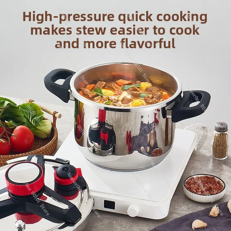 Large capacity household pressure cooker | 316L stainless steel new second generation explosion-proof pressure cooker
