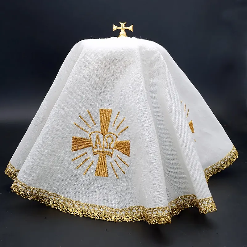 Catholic Mass Etiquette Saint Cover Cloth Christian Eucharistic Cloth Chalice Cloths Holy Ciborium Veil Laid Cover Church Supply