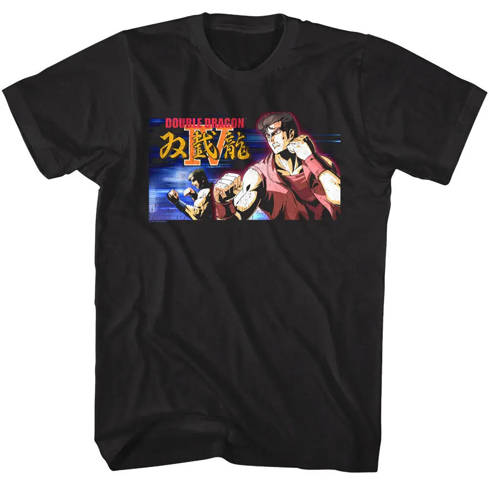 Double Dragon 4 Brothers Men'S T Shirt Daburu Doragon Technos Japan Arcade