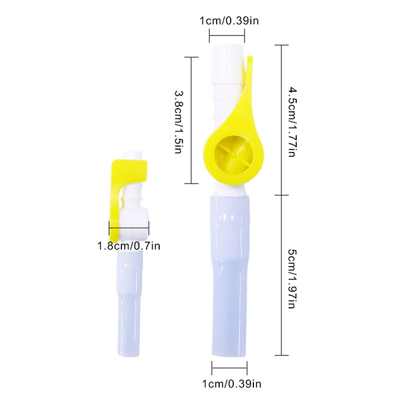 

1/2/5pcs Comfort Flow Two Way Valve - Easy To Use Catheter Valve Lever Faucet, Tubes Optimized For Comfort Of Urinatio